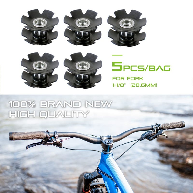 ONIPAX 5pcs/Bag Star Nut MTB Road Bike Headset for Fork 1-1/8""(28.6mm) - Image 4